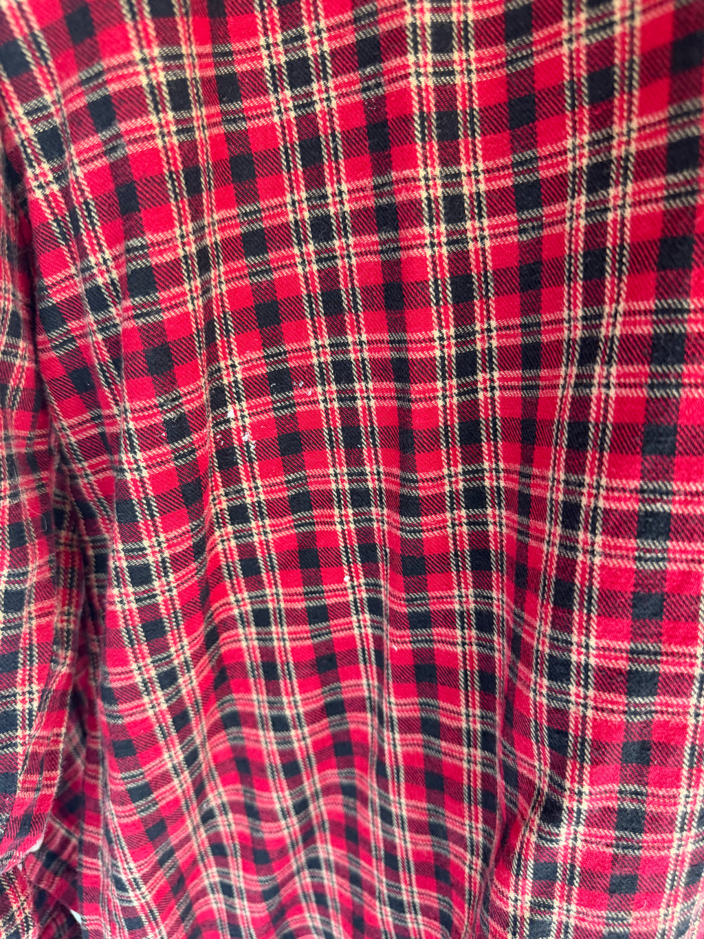 VINTAGE RED PLAID FLANNEL