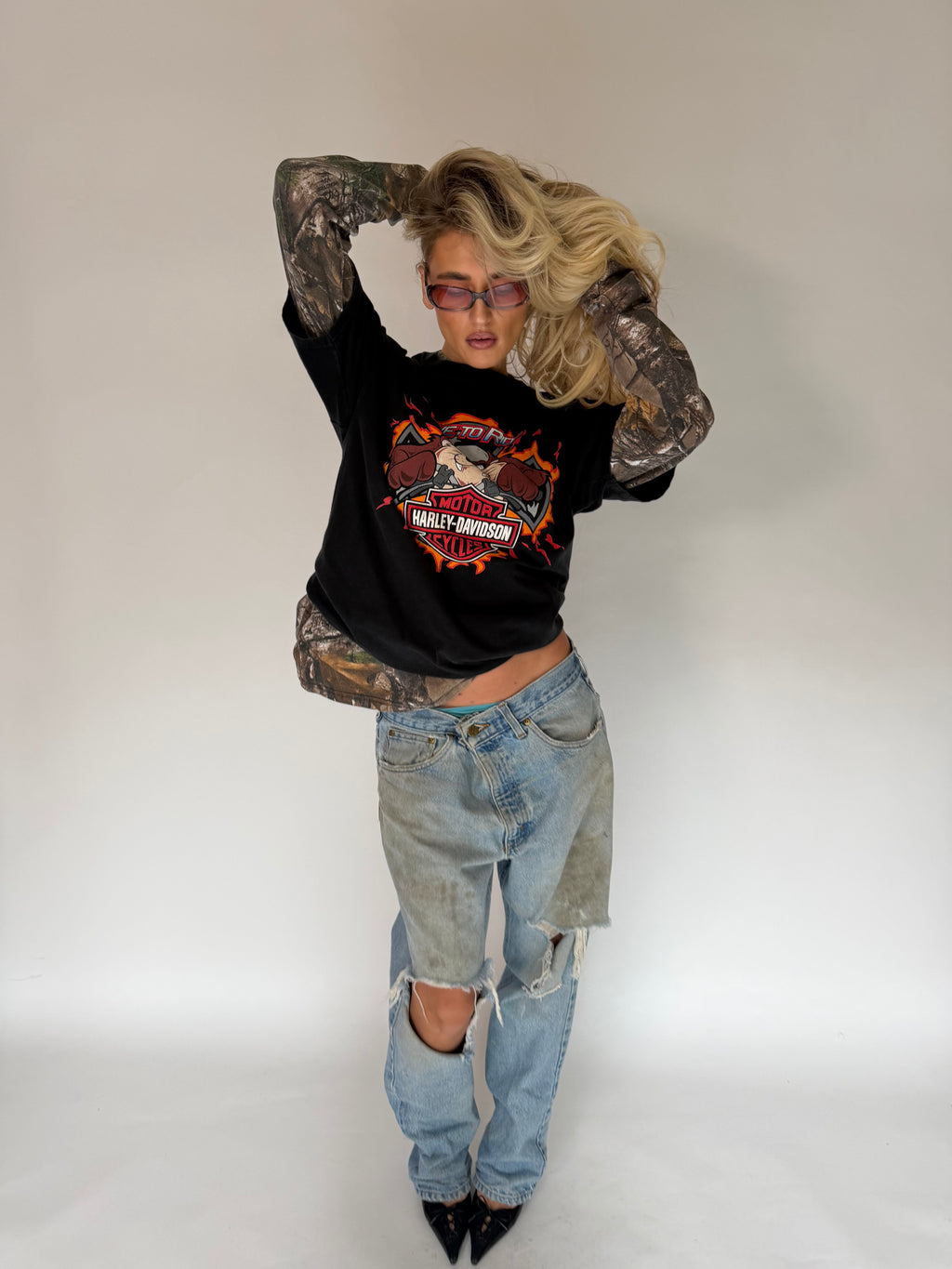 VINTAGE TAZ HARLEY-DAVIDSON GRAPHIC TEE