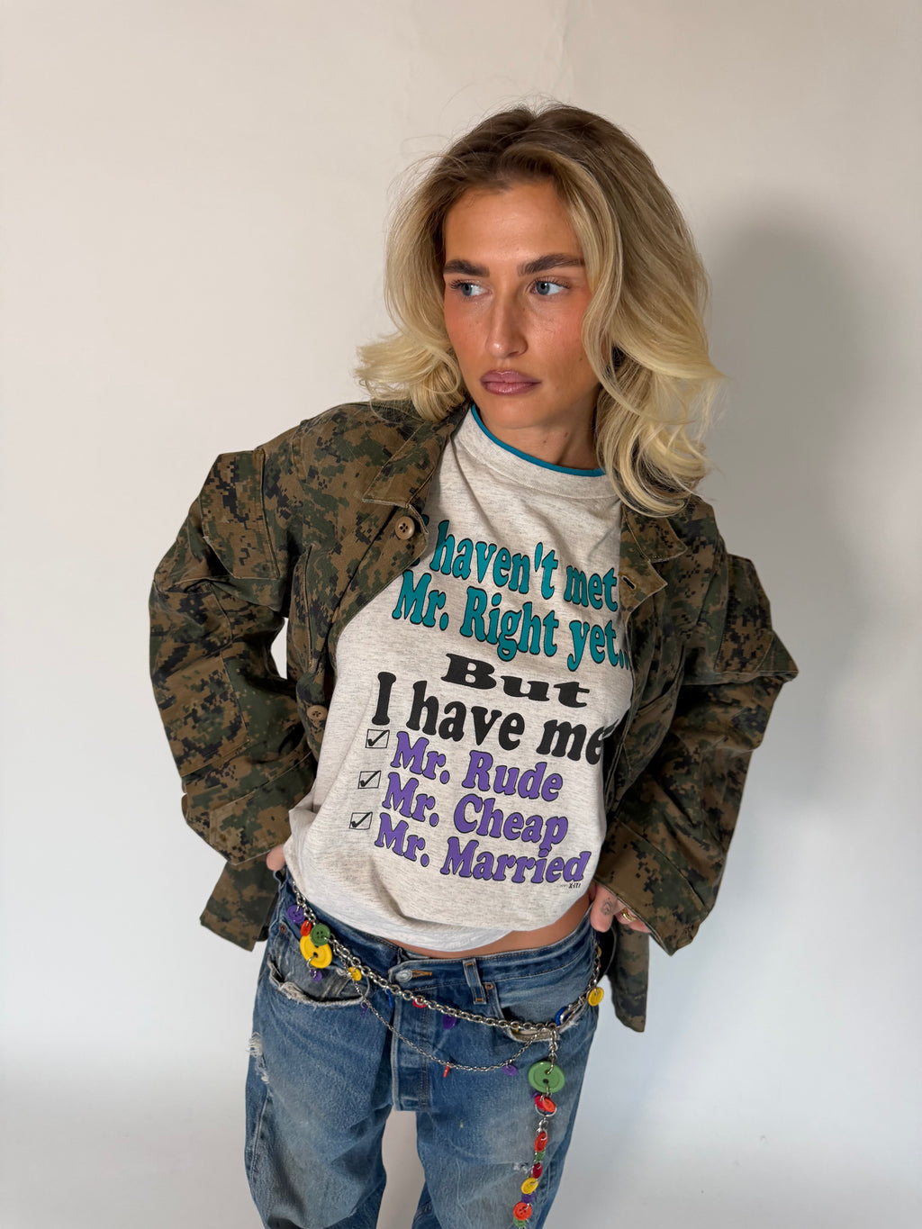 VINTAGE DIGITAL CAMOUFLAGE UTILITY JACKET
