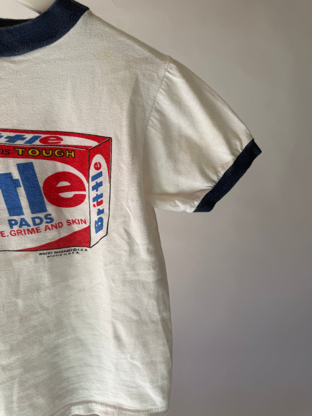 VINTAGE BRITTLE SOAP PADS RINGER TEE
