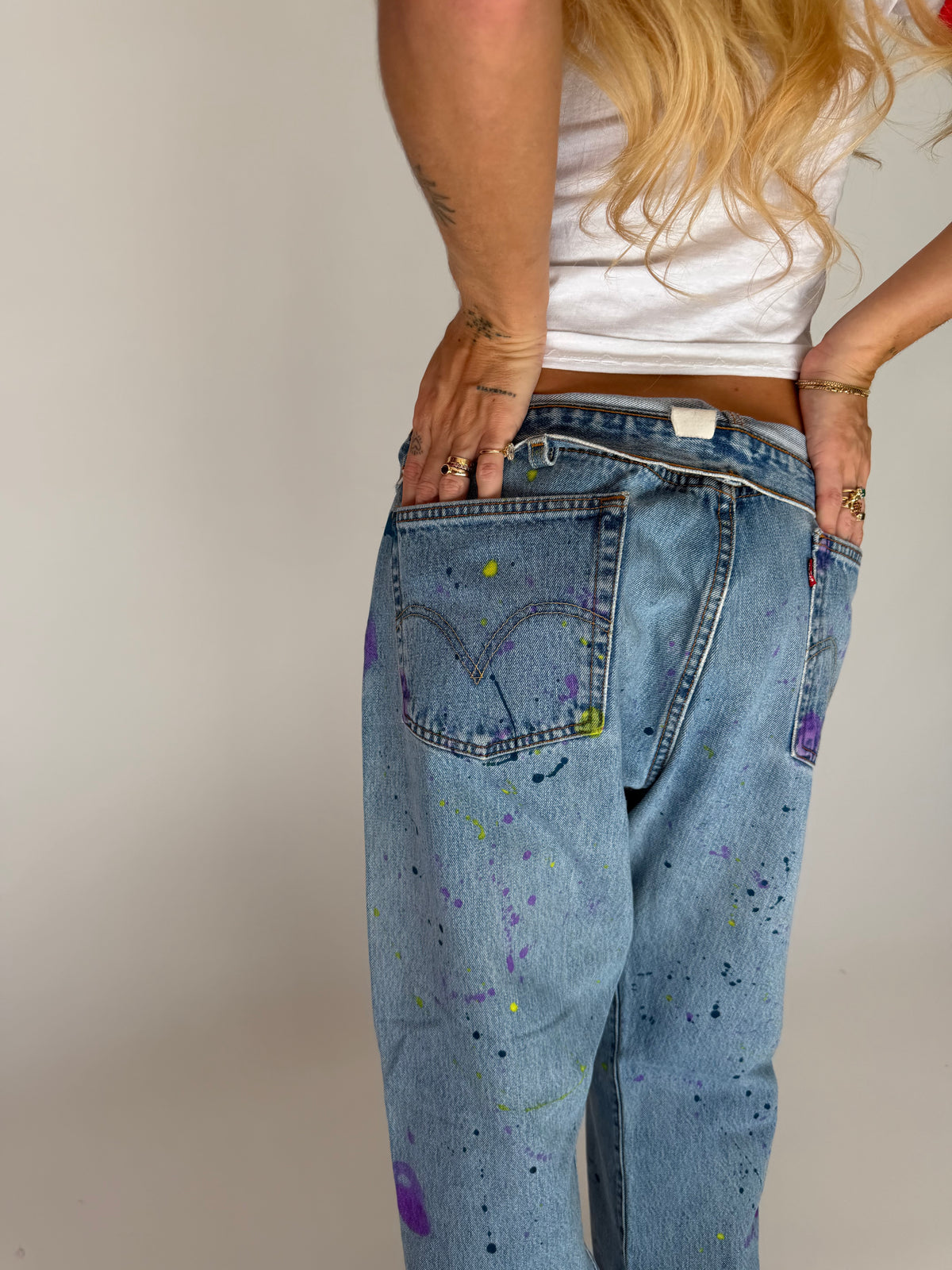 CUSTOM PAINTED LEVI’S 501 JEANS