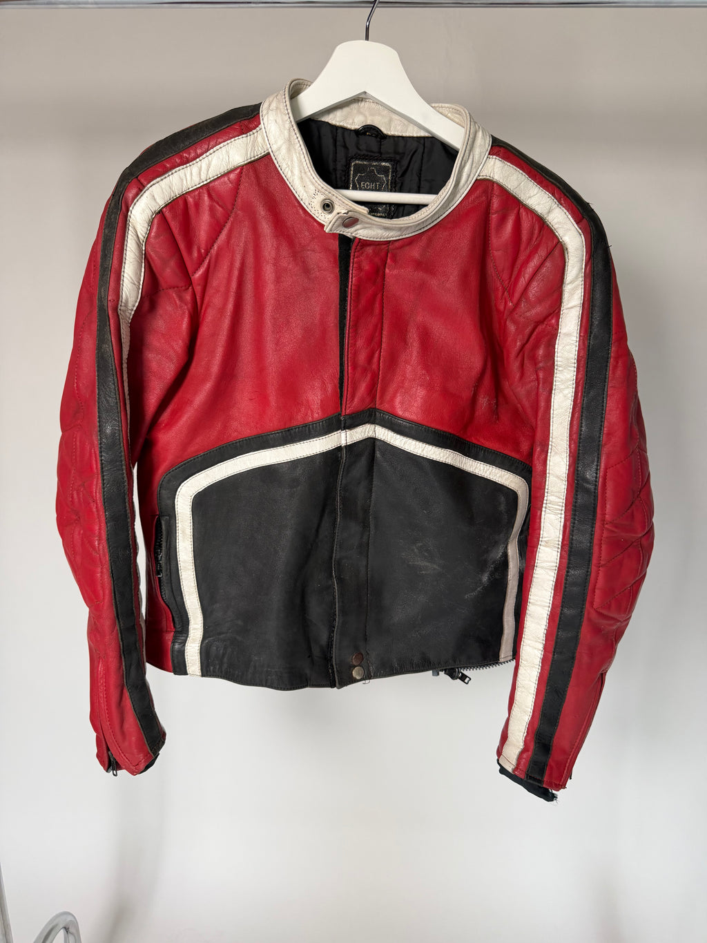 VINTAGE LEATHER MOTORCYCLE BIKER JACKET