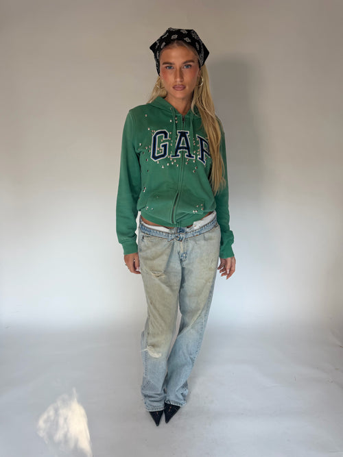 CUSTOMIZED GAP ZIP-UP HOODIE