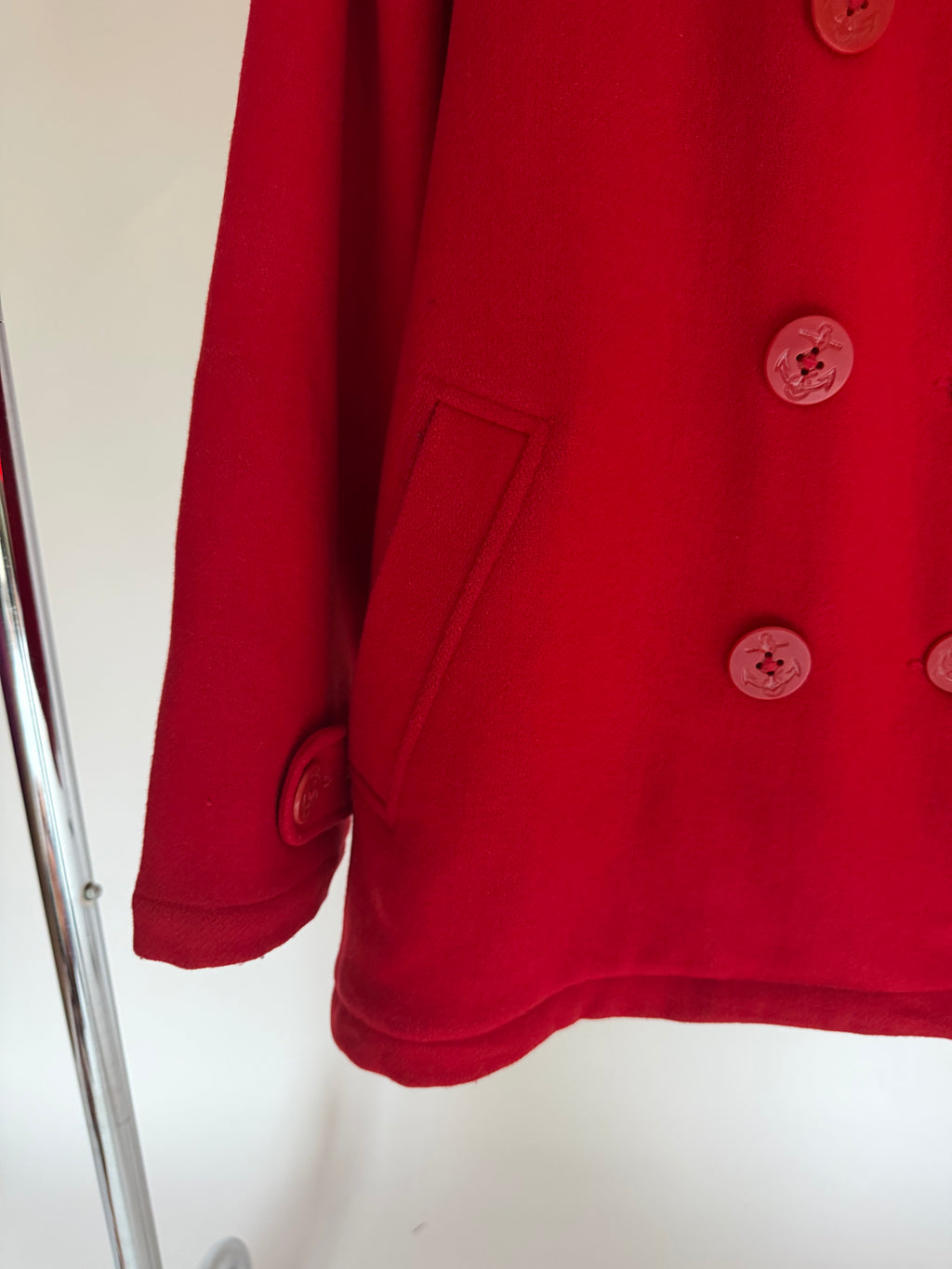 VINTAGE WOOLRICH RED DOUBLE-BREASTED COAT