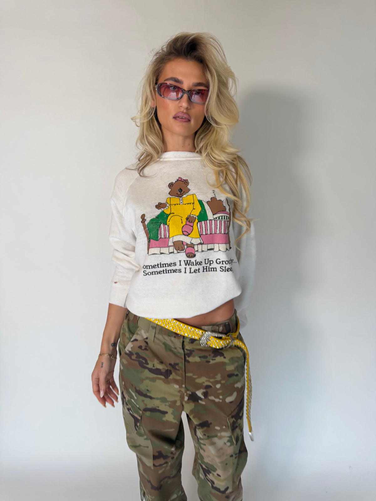 VINTAGE MR. GROUCHY BEAR SWEATSHIRT
