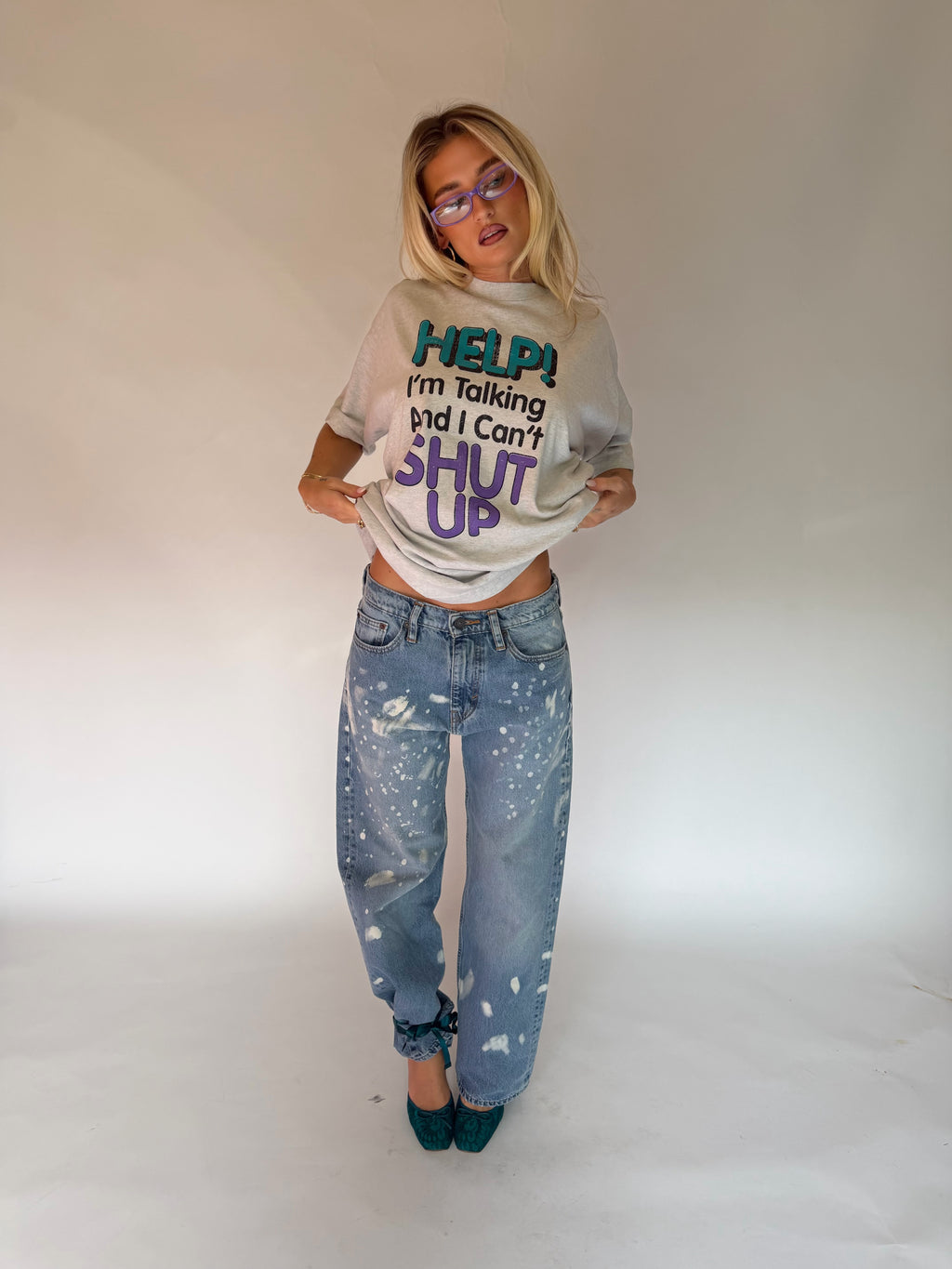 CUSTOM PAINT SPLATTER LEVI’S JEANS