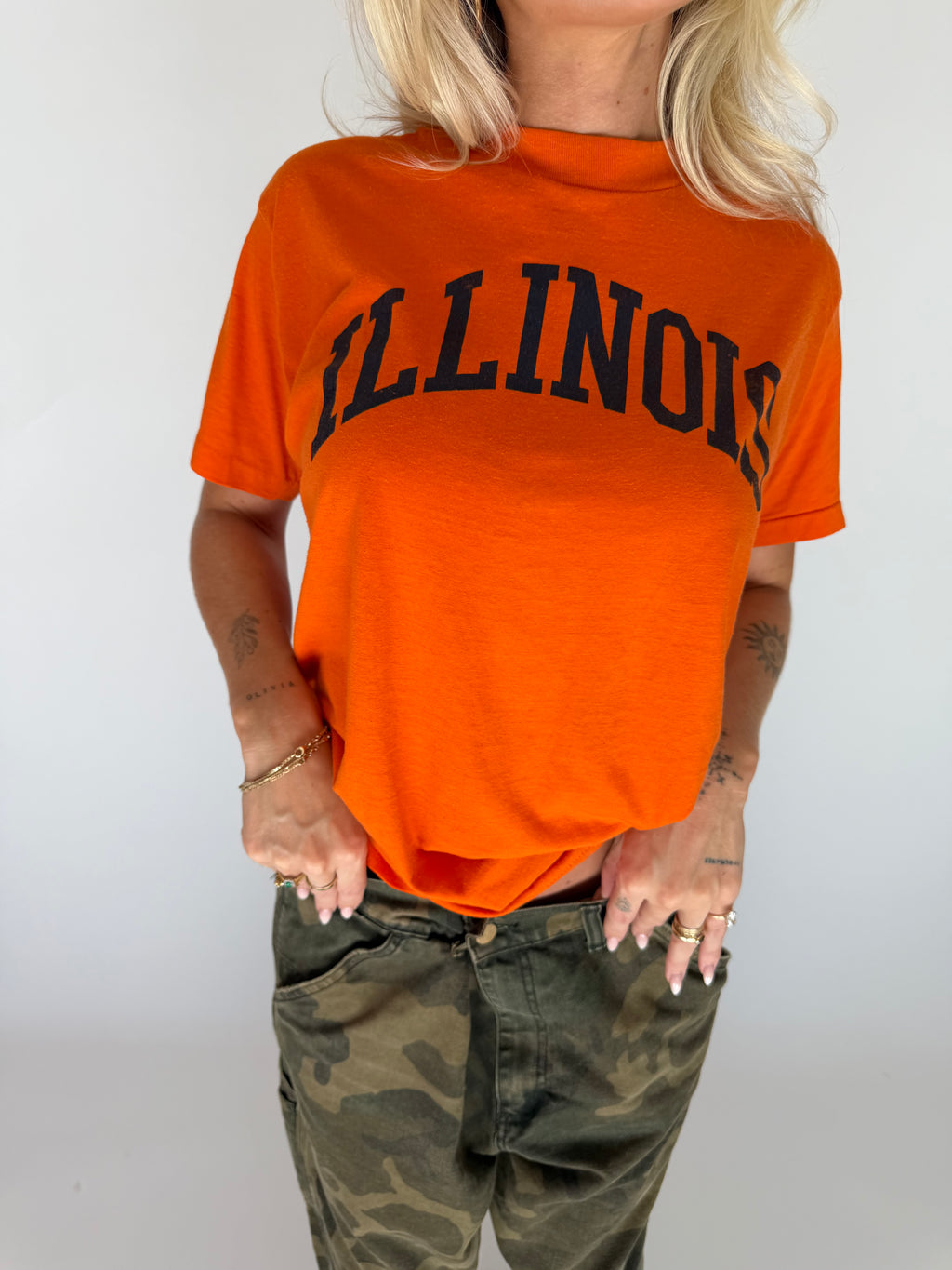VINTAGE ILLINOIS SINGLE STITCH TEE