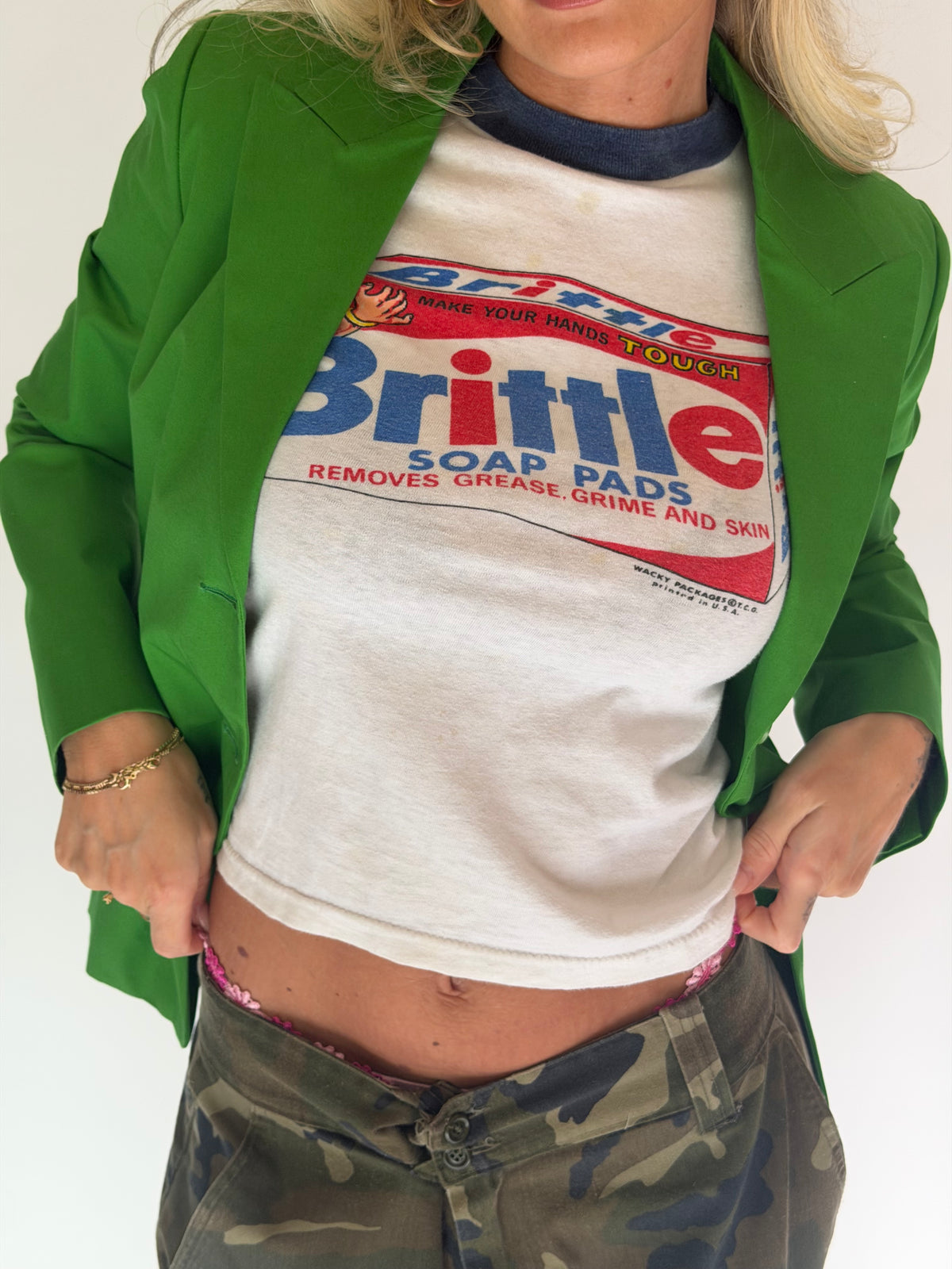 VINTAGE BRITTLE SOAP PADS RINGER TEE