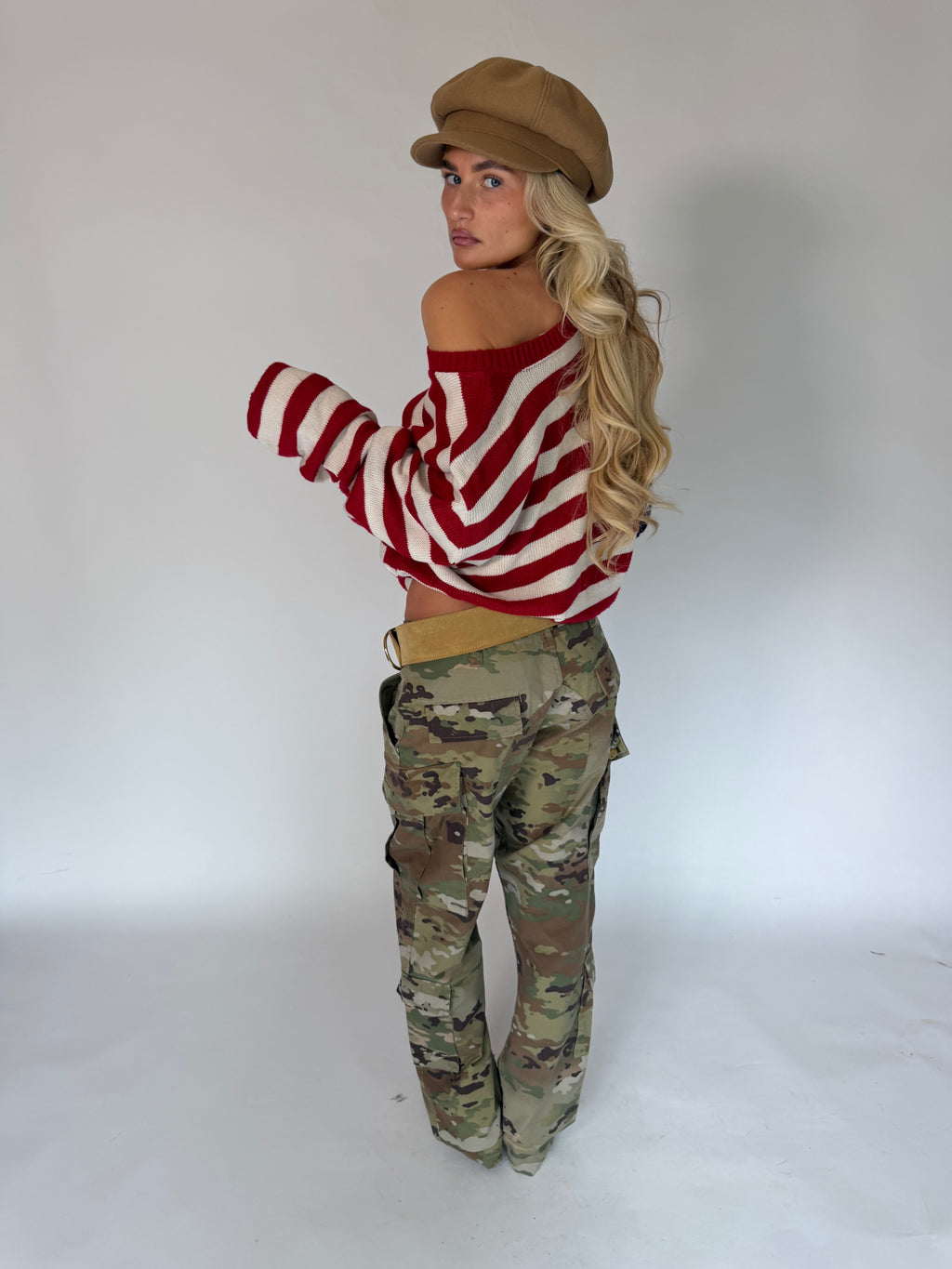 VINTAGE USA FLAG KNIT CARDIGAN