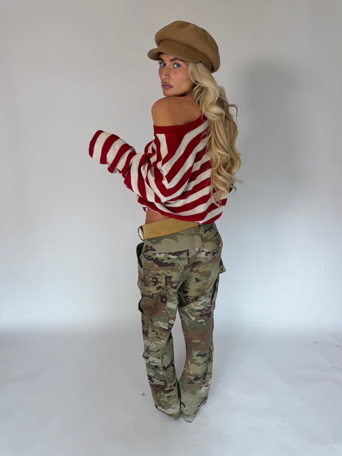 VINTAGE USA FLAG KNIT CARDIGAN
