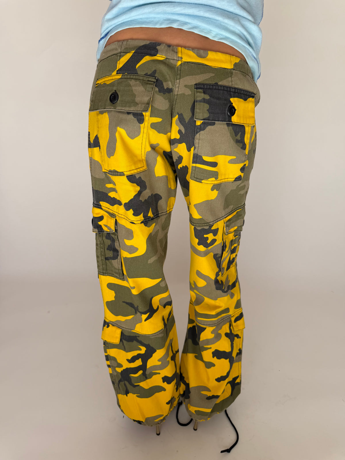 VINTAGE YELLOW CAMO PANTS