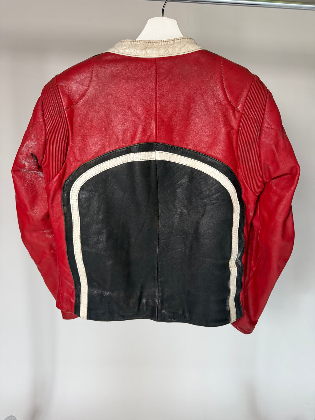 VINTAGE LEATHER MOTORCYCLE BIKER JACKET