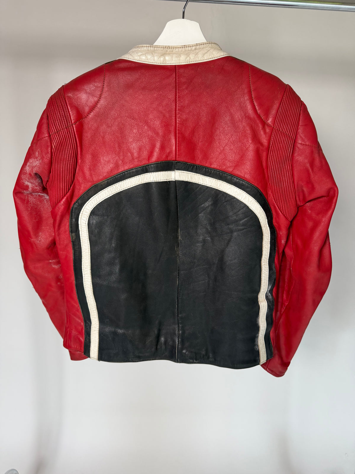 VINTAGE LEATHER MOTORCYCLE BIKER JACKET