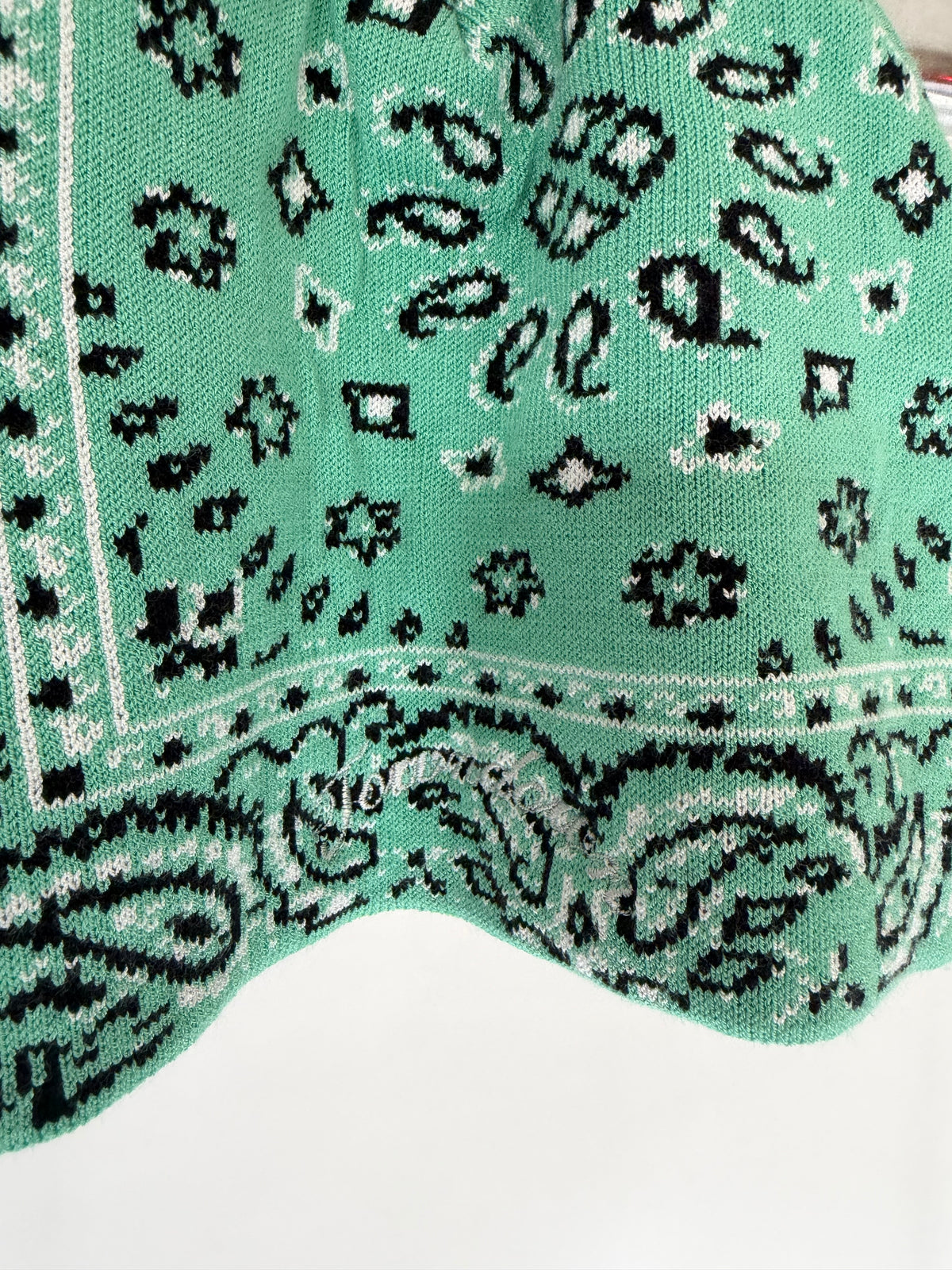 VINTAGE BANDANA PRINT BEANIE