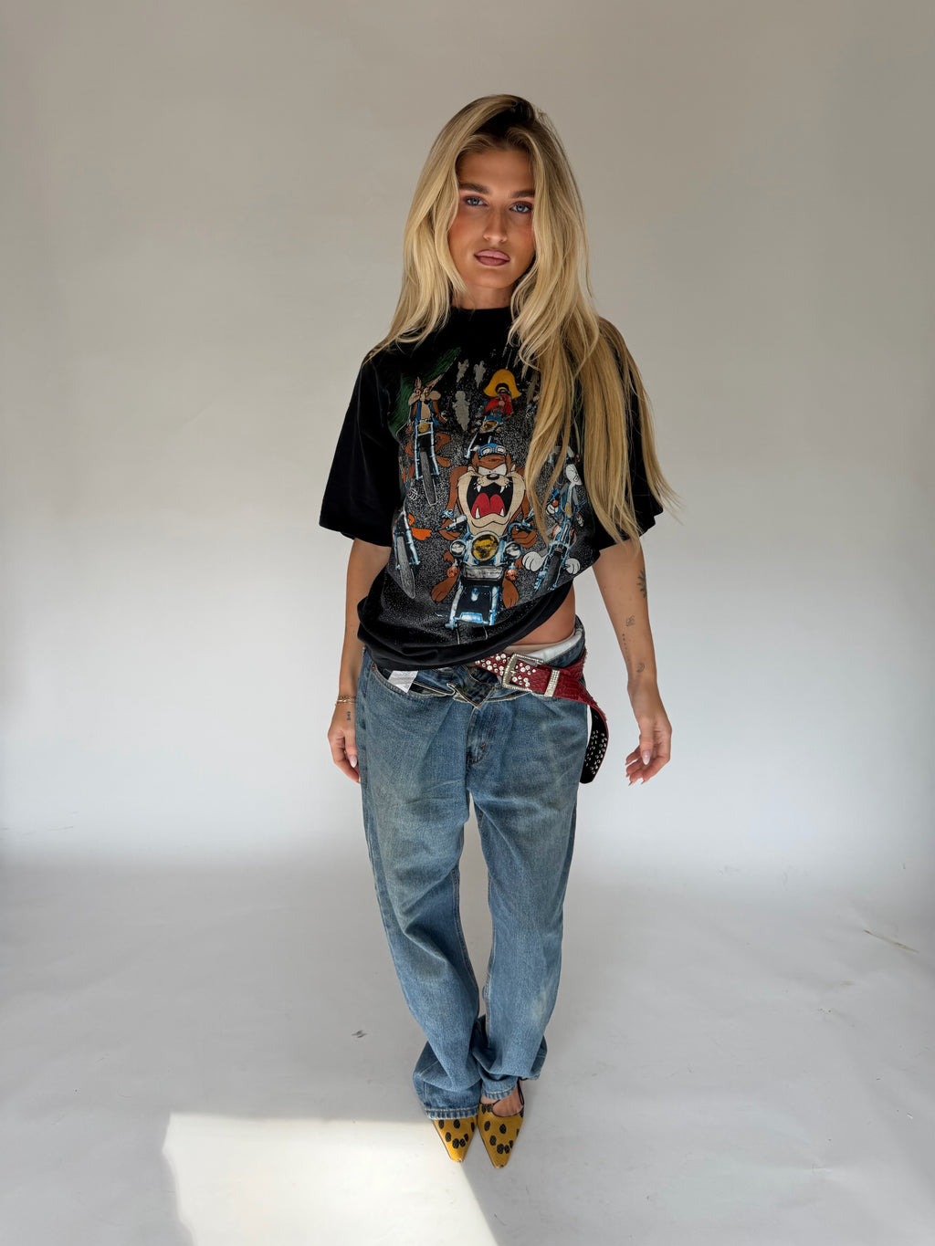 VINTAGE LOONEY TUNES BIKER TEE