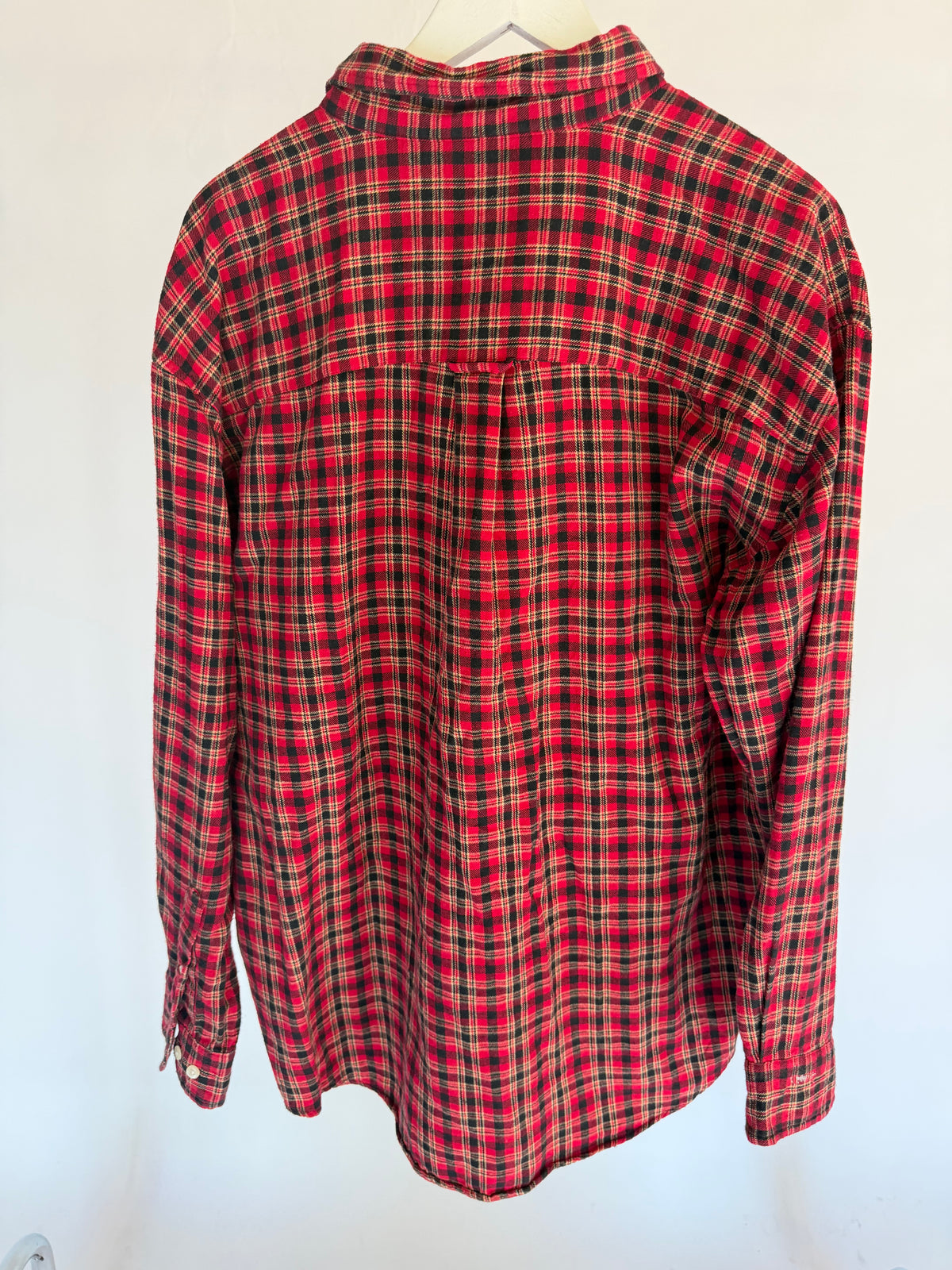 VINTAGE RED PLAID FLANNEL