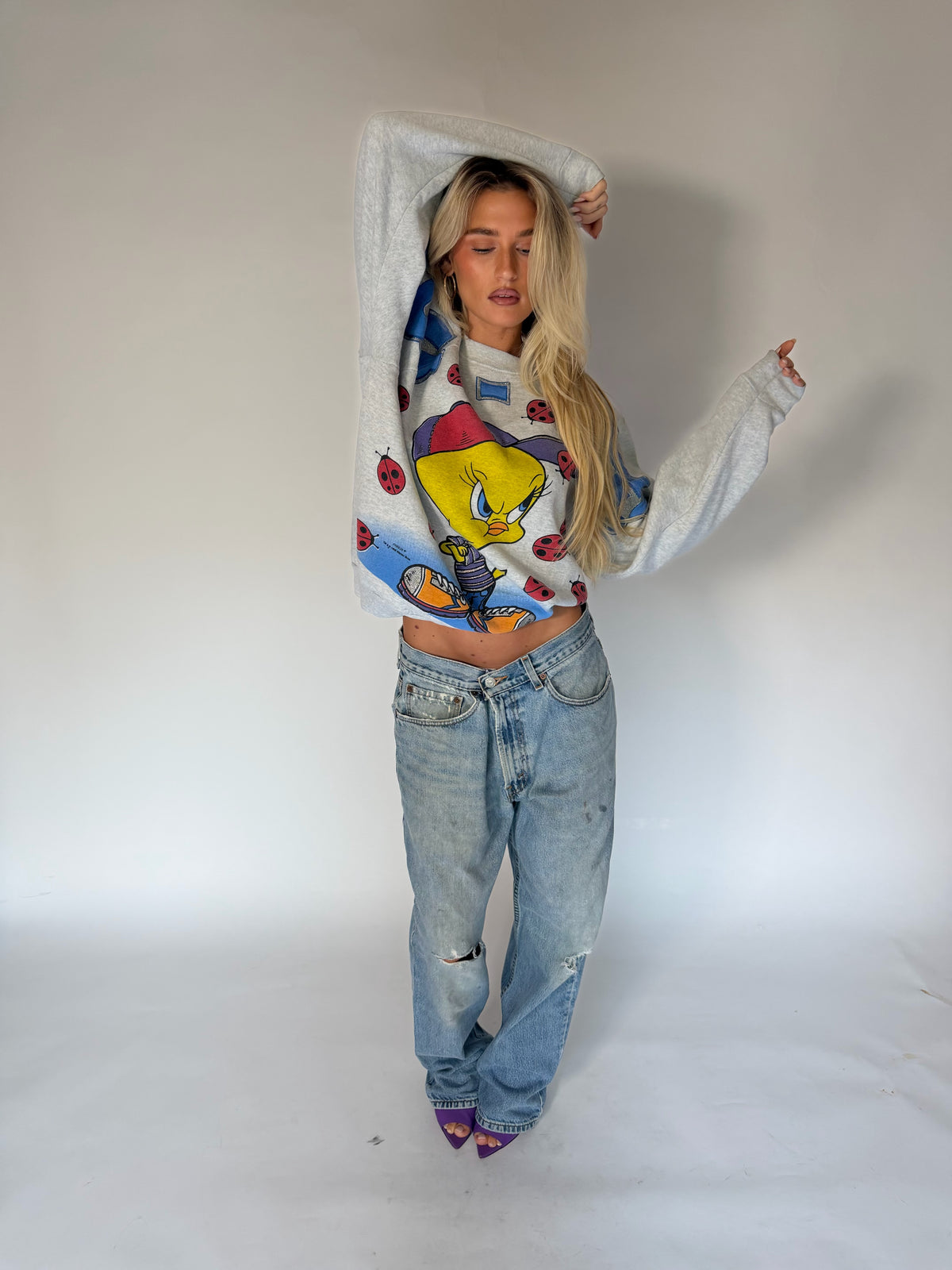 VINTAGE TWEETY “BUG OFF!” SWEATER