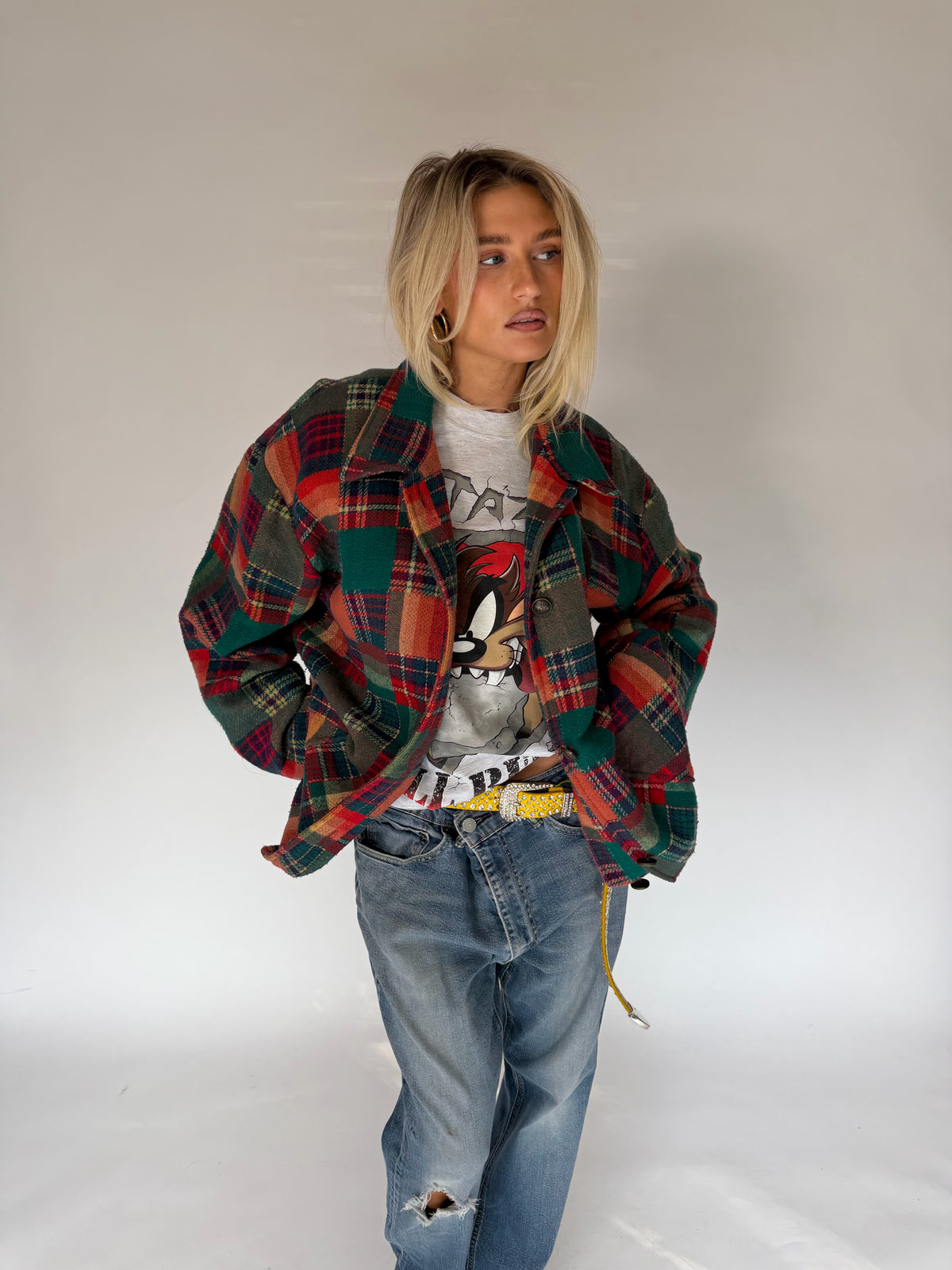 VINTAGE PLAID WOOL JACKET