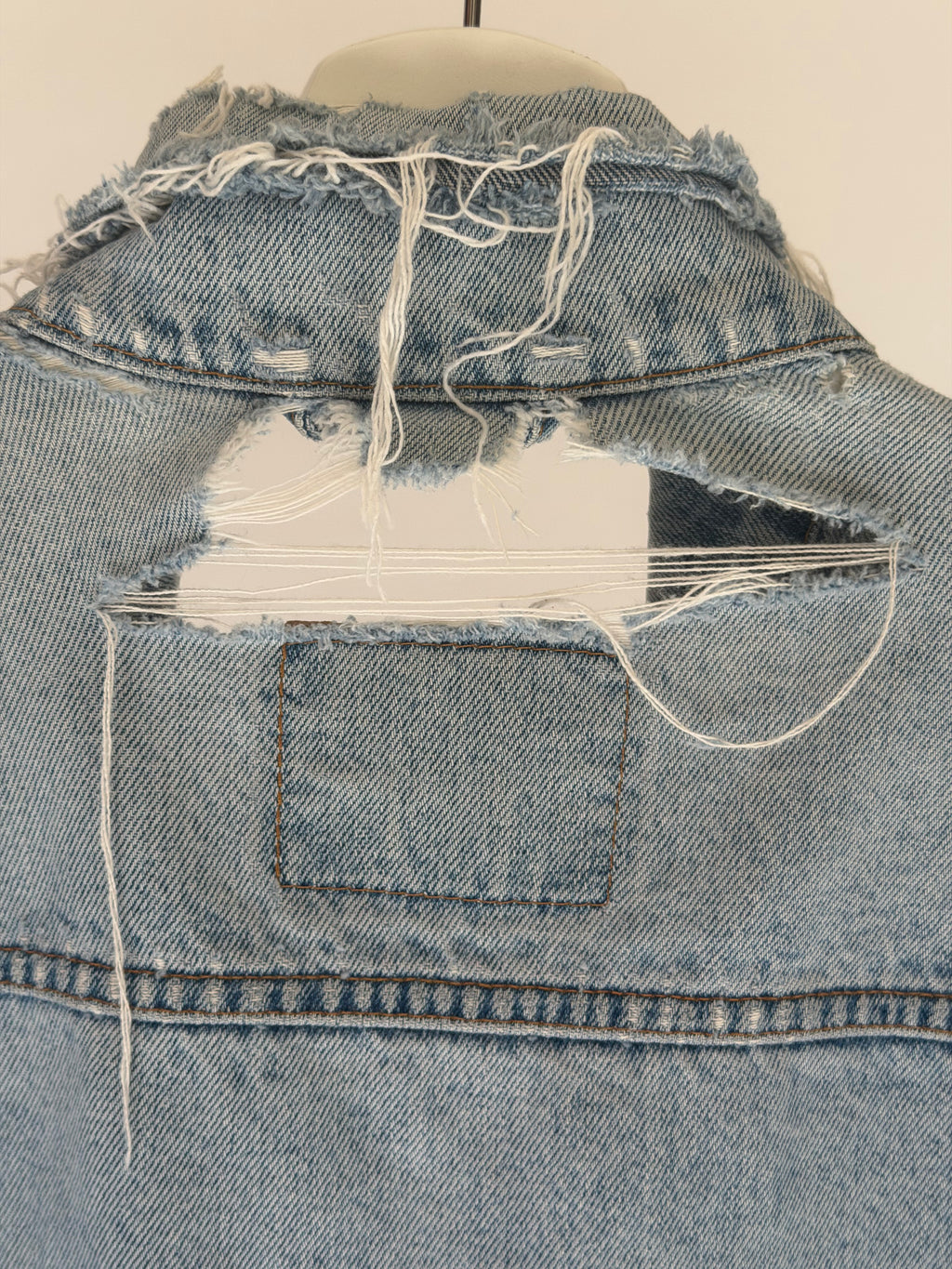 CUSTOMIZED DISTRESSED LEVI’S DENIM JACKET