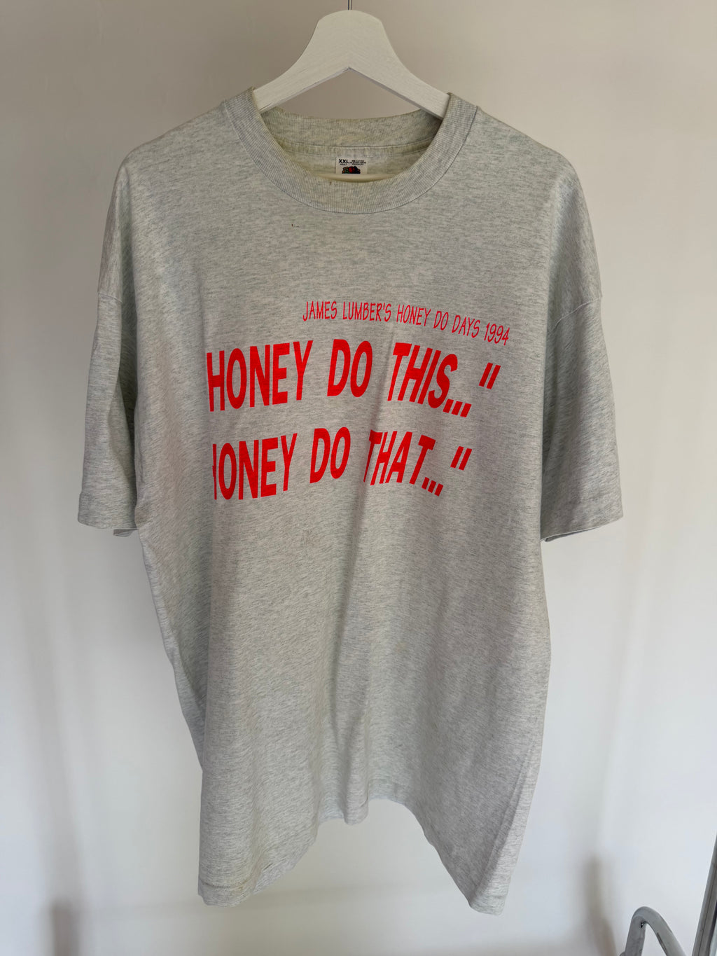 VINTAGE “HONEY DO THIS” GREY TEE