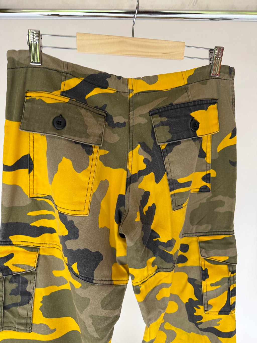 VINTAGE YELLOW CAMO PANTS