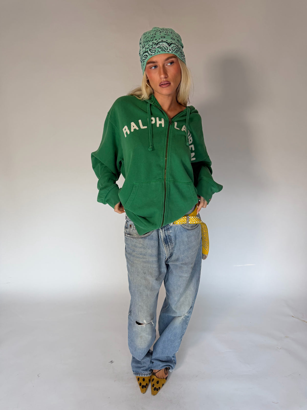 VINTAGE RALPH LAUREN ZIP-UP HOODIE