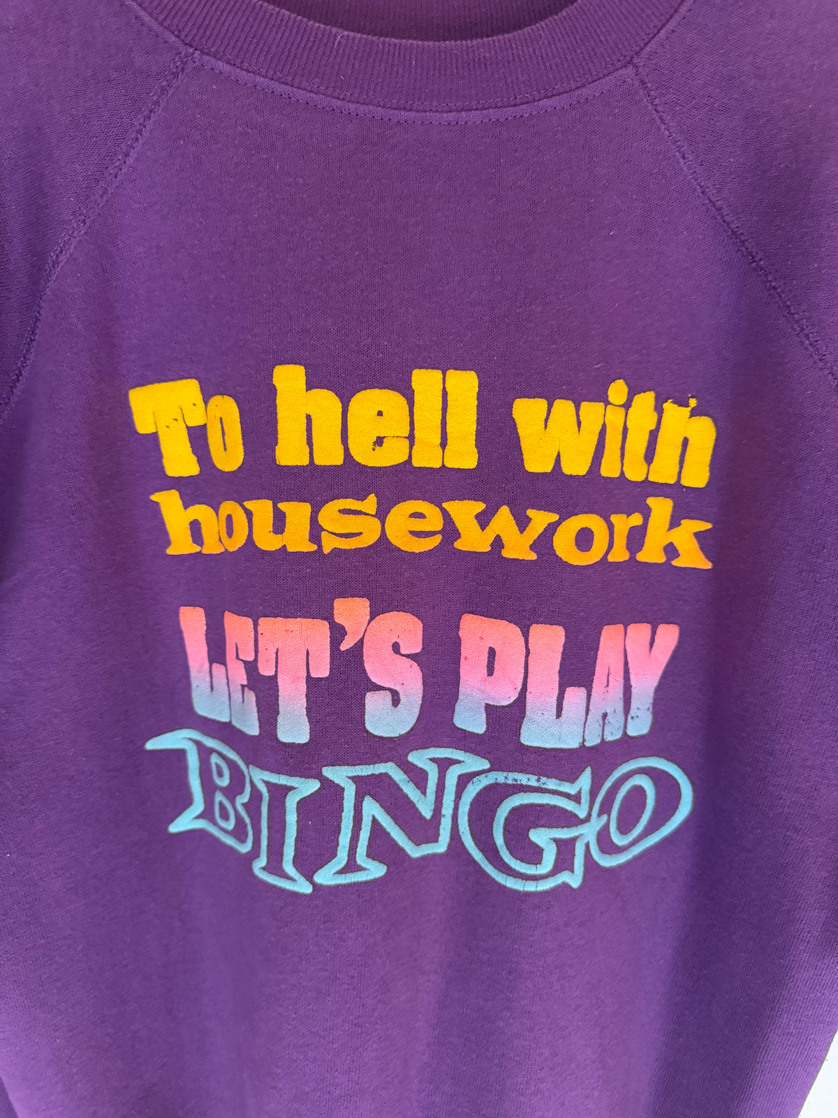 VINTAGE LET’S PLAY BINGO SWEATSHIRT